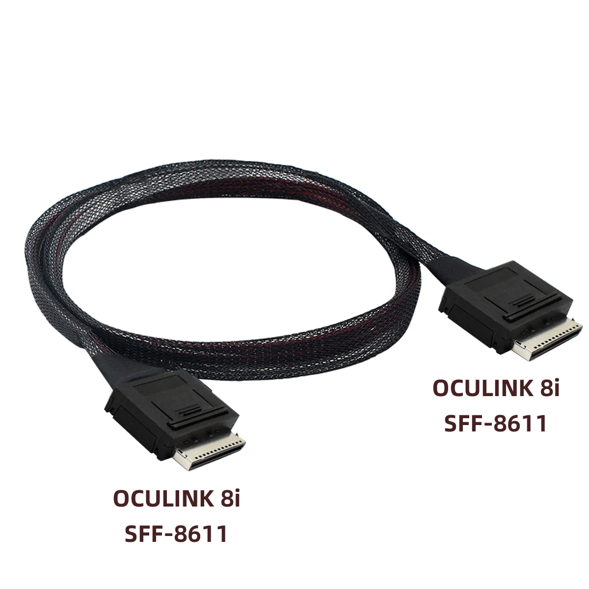 CY SFF-8611 to SFF-8611 Cable,OCuLink PCIe PCI-Express SFF-8611 8x 8-Lane Male to Male SSD Data Active Cable 50cm
CY SFF-8611 to SFF-8611 Cable,OCuLink PCIe PCI-Express SFF-8611 8x 8-Lane Male to Male SSD Data Active Cable 50cm