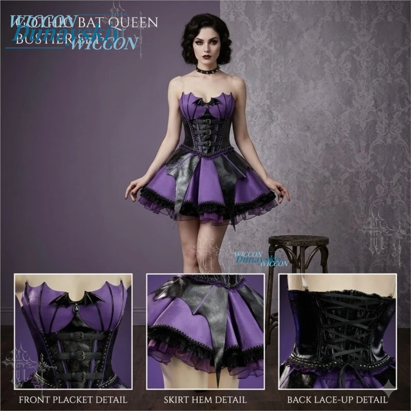 Gothic Idol Halloween Cosplay Dress Original Purple Devil Design Lolita Mini Skirt Corset Dark Cute Outfit Holiday Party Daily
Gothic Idol Halloween Cosplay Dress Original Purple Devil Design Lolita Mini Skirt Corset Dark Cute Outfit Holiday Party Daily