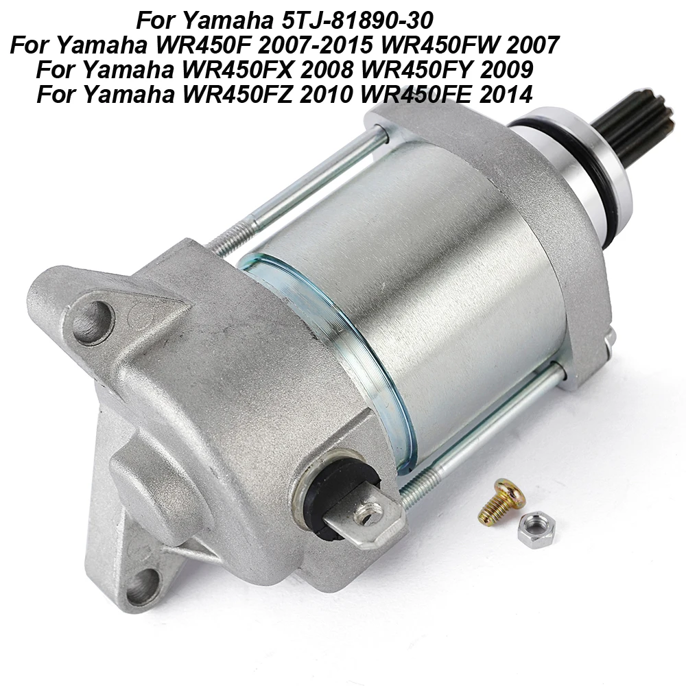 Motorcycle Starter Motor For Yamaha WR450F WR450FW WR450FX WR450FY WR450FZ WR450FE 5TJ-81890-30
Motorcycle Starter Motor For Yamaha WR450F WR450FW WR450FX WR450FY WR450FZ WR450FE 5TJ-81890-30