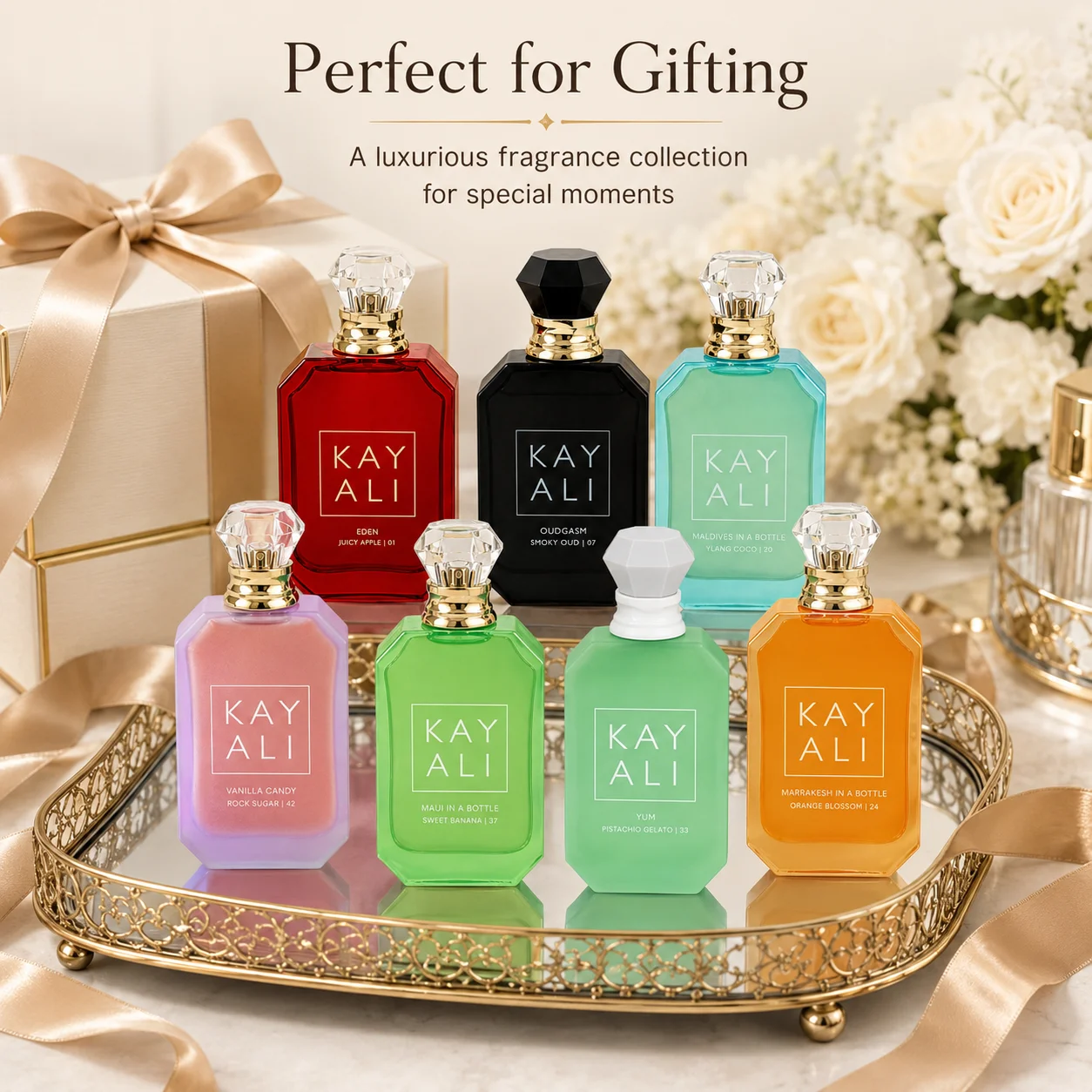 KAYALI Luxury Fragrance Spray for Women 100ml Yum Pistachio Gelato 33 Marrakesh In A Bottle Orange Blossom 24 Oudgasm Smoky Oud 07 Gift
KAYALI Luxury Fragrance Spray for Women 100ml Yum Pistachio Gelato 33 Marrakesh In A Bottle Orange Blossom 24 Oudgasm Smoky Oud 07 Gift
