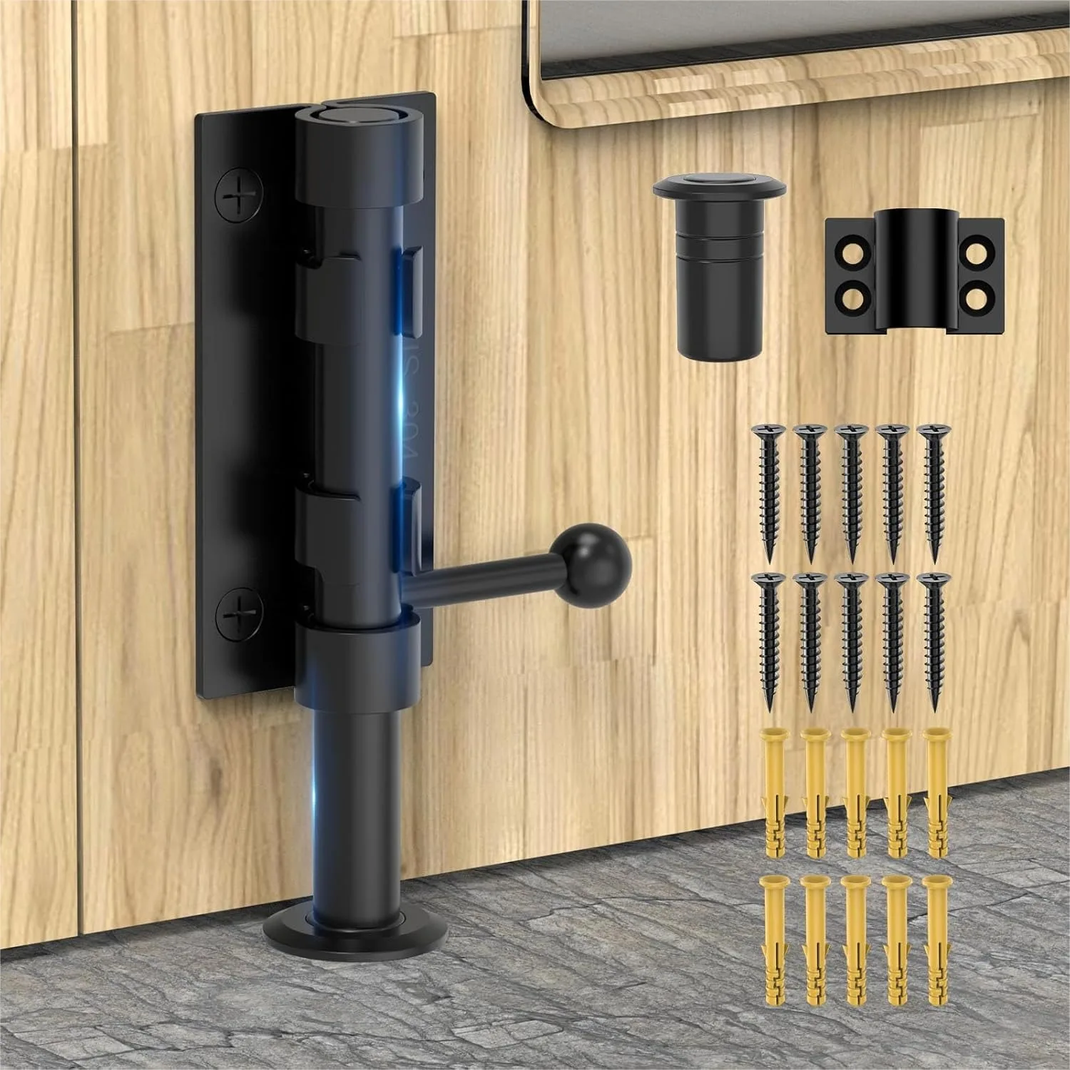 6.3" Heavy Duty Slide Bolt Gate Latch, 304 Stainless Steel Lock for Wooden Fence, Shed, Barn Door
6.3" Heavy Duty Slide Bolt Gate Latch, 304 Stainless Steel Lock for Wooden Fence, Shed, Barn Door