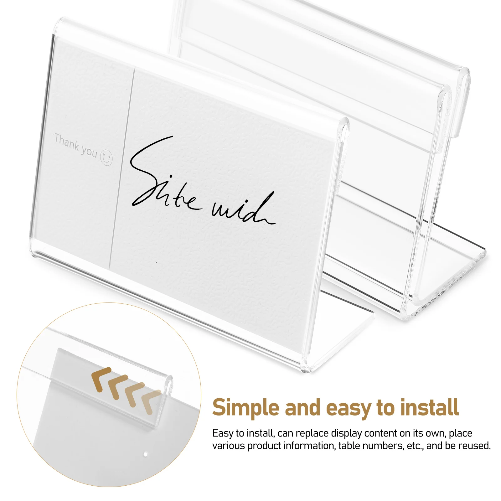 20 Pcs Display Board Sign Stand Wedding Holder Table Top Acrylic Stands Holders Card
20 Pcs Display Board Sign Stand Wedding Holder Table Top Acrylic Stands Holders Card