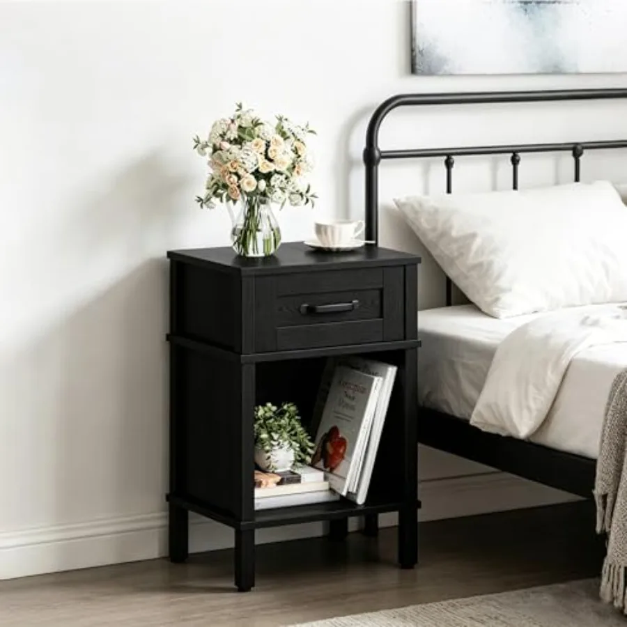 Farmhouse Nightstand with Drawer, Small Wood Side Table, Wooden Bedroom Nightstand, Wood Night Stand, Bedside Table with Storag
Farmhouse Nightstand with Drawer, Small Wood Side Table, Wooden Bedroom Nightstand, Wood Night Stand, Bedside Table with Storag