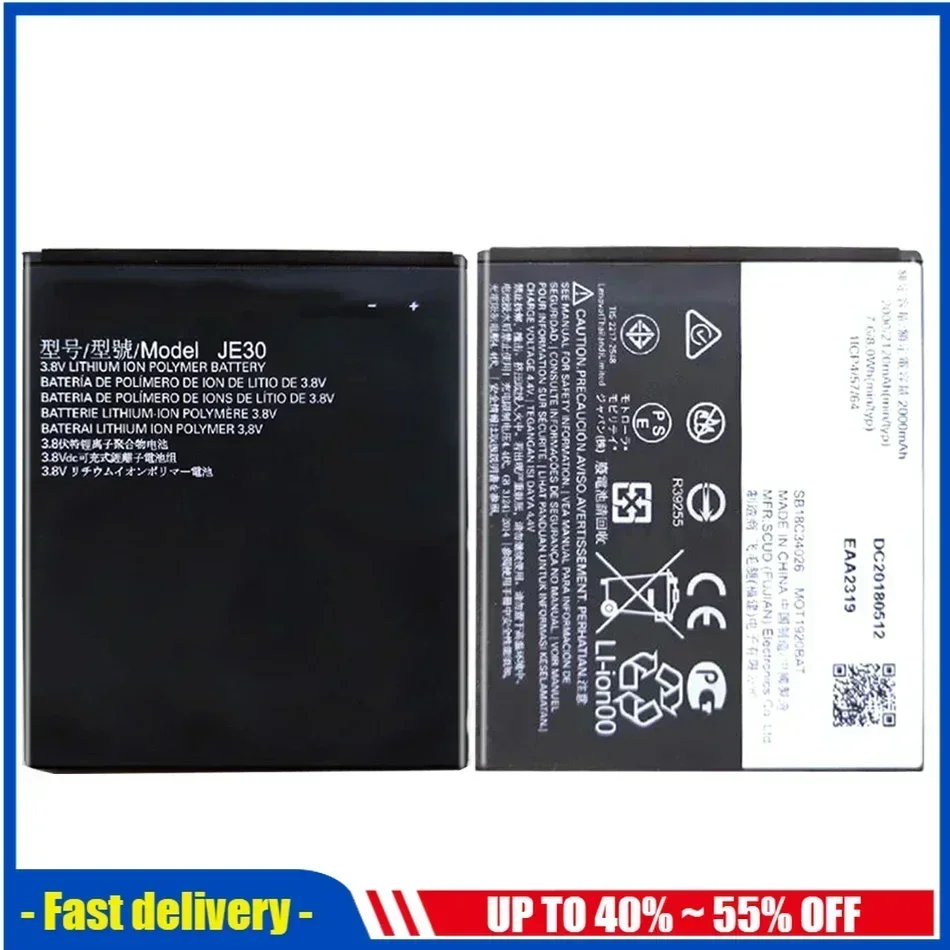 Bateria Replacement Mobile Phone Battery For Motorola Moto E5 Play Go Edition JE30 2120mAh High Quality Fast Ship
Bateria Replacement Mobile Phone Battery For Motorola Moto E5 Play Go Edition JE30 2120mAh High Quality Fast Ship