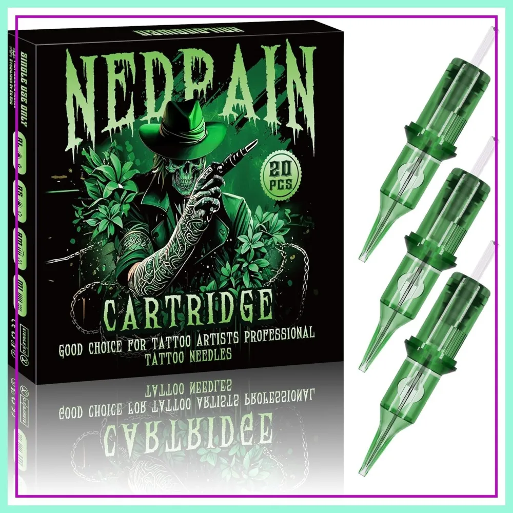 20Pcs #10 Bugpin 7 Round Liner Tattoo Cartridge Needles with Membrane, Disposable for Wireless Machines
20Pcs #10 Bugpin 7 Round Liner Tattoo Cartridge Needles with Membrane, Disposable for Wireless Machines