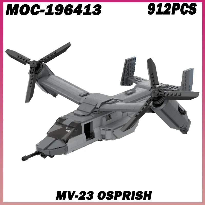 912 шт. MOC- 196413 Moc Technical MV-23 Питательный транспортный самолет Строительные блоки Высокотехнологичные наборы Военный истребитель Кирпичи Игрушки для мальчиков
912 шт. MOC- 196413 Moc Technical MV-23 Питательный транспортный самолет Строительные блоки Высокотехнологичные наборы Военный истребитель Кирпичи Игрушки для мальчиков
