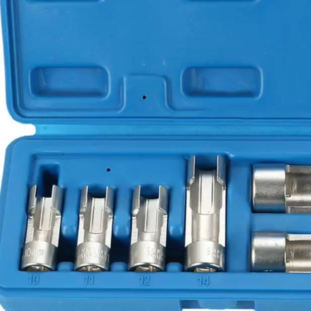 6 Pcs Fuel Line Socket Set For Diesel Pipe Oil Pipe Disassembly Opening Sensor Wrench Hex Groove Removal Tool Kit For Car Repair
6 Pcs Fuel Line Socket Set For Diesel Pipe Oil Pipe Disassembly Opening Sensor Wrench Hex Groove Removal Tool Kit For Car Repair
