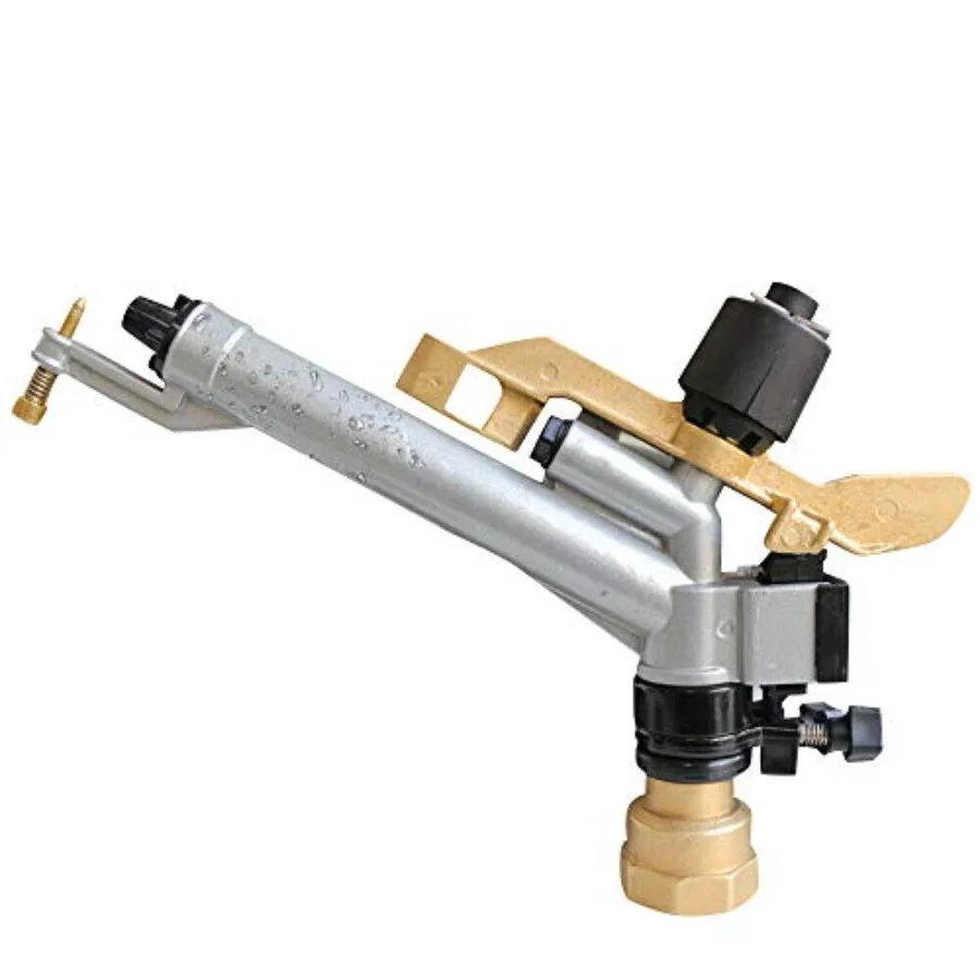 1.5 Impact Sprinkler Water Irrigation Tool 360 Adjustable Rain Spray Gun for Agriculture Lawn Stainless Steel Silver High Press
1.5 Impact Sprinkler Water Irrigation Tool 360 Adjustable Rain Spray Gun for Agriculture Lawn Stainless Steel Silver High Press