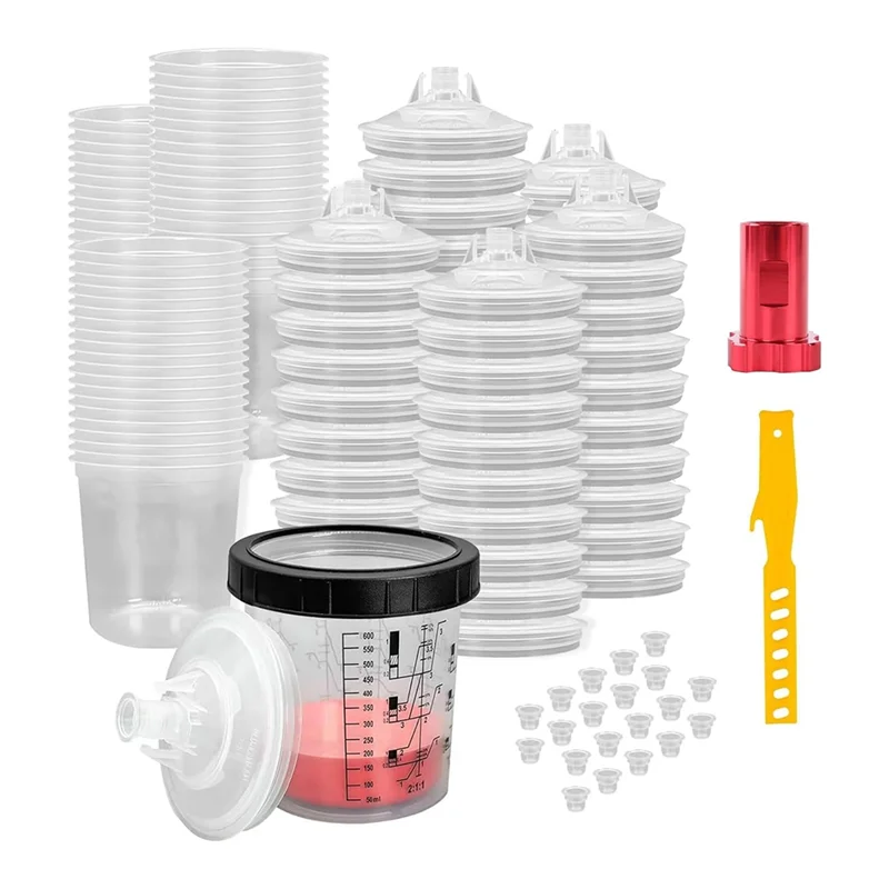 AEE2-Disposable Paint Mixing Cup For Automotive Paint Gun, Air Paint Sprayer Guncups With Cup Adapter 20 Ounce (600Ml) Kit
AEE2-Disposable Paint Mixing Cup For Automotive Paint Gun, Air Paint Sprayer Guncups With Cup Adapter 20 Ounce (600Ml) Kit