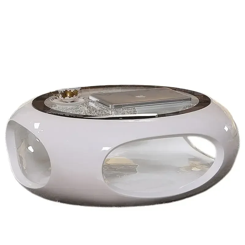 Simple Tempered Glass Coffee Table round Small Tea Table Modern Creative Personalized Living Room
Simple Tempered Glass Coffee Table round Small Tea Table Modern Creative Personalized Living Room
