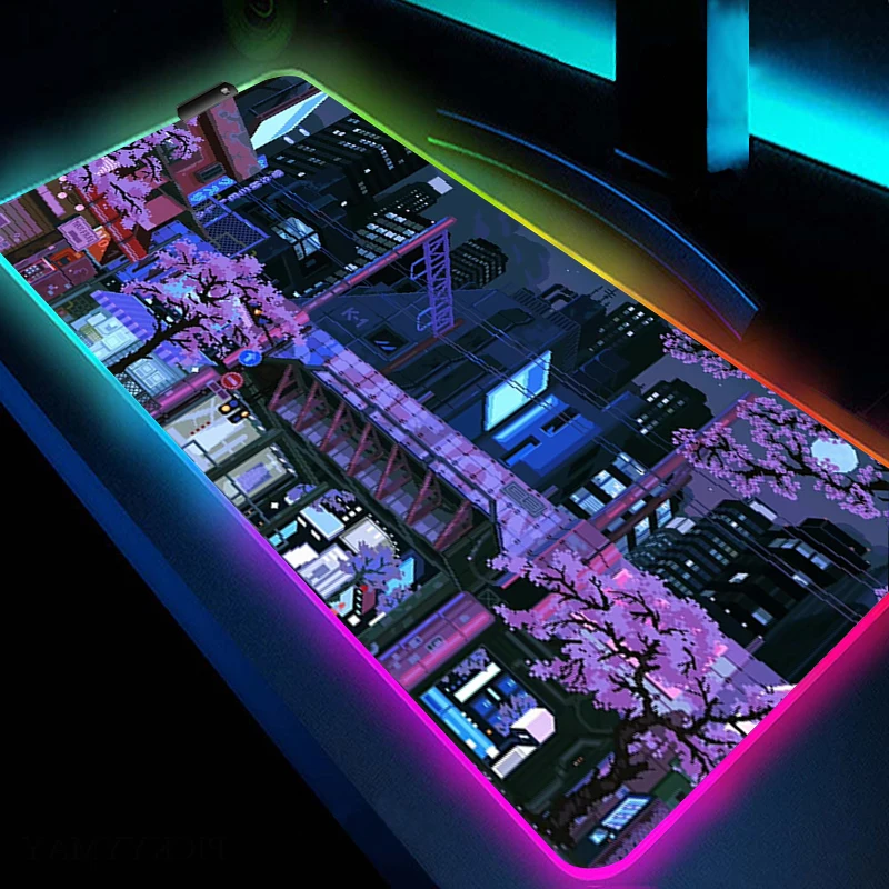 RGB Large Gaming Mouse Pad Neon Anime Desk Mat With Backlit LED Rubber Mousepad Gamer HD Print Computer Mouse Mat Game Carpet XL
RGB Large Gaming Mouse Pad Neon Anime Desk Mat With Backlit LED Rubber Mousepad Gamer HD Print Computer Mouse Mat Game Carpet XL