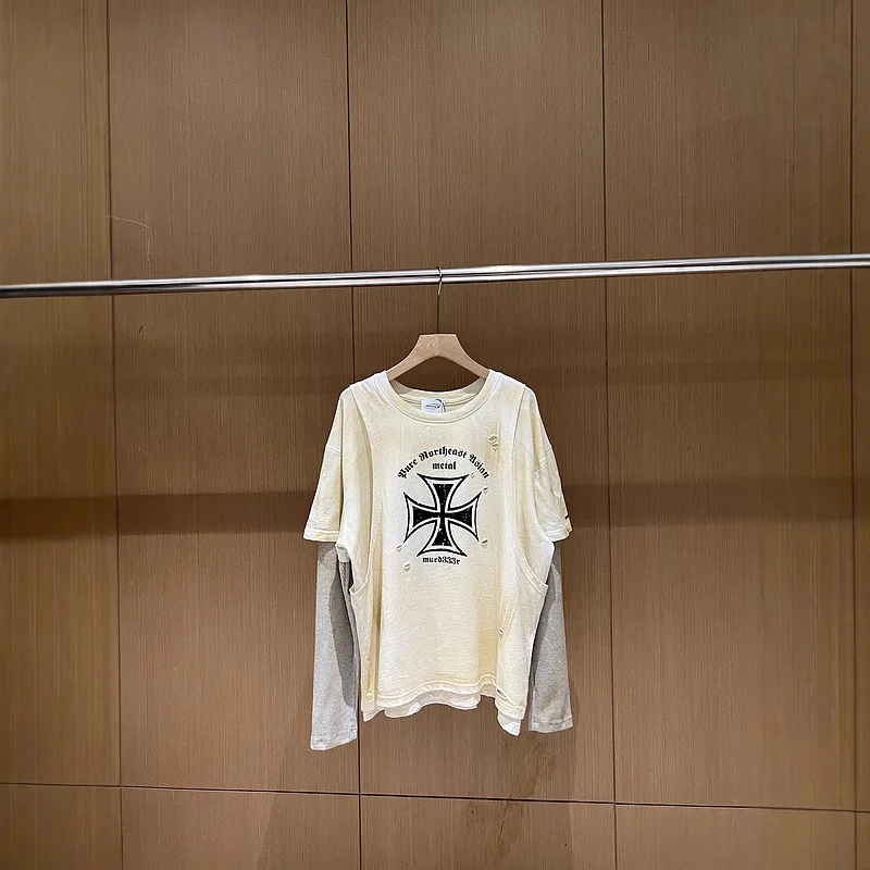 Project G/R Grailz 2026 New Style Oversized Distressed Dye-Stained Distressed Fake Three-Piece Patchwork Long-Sleeve T-Shirt
Project G/R Grailz 2026 New Style Oversized Distressed Dye-Stained Distressed Fake Three-Piece Patchwork Long-Sleeve T-Shirt