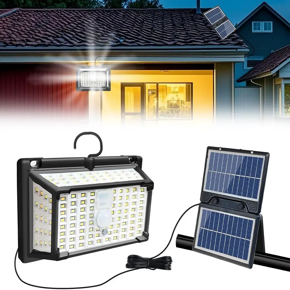 IP65 Waterproof Split Solar Powered Light 3 Modes Clip on Motion Sensor Outdoor Lamp Extension Wires Warm/White Light
IP65 Waterproof Split Solar Powered Light 3 Modes Clip on Motion Sensor Outdoor Lamp Extension Wires Warm/White Light