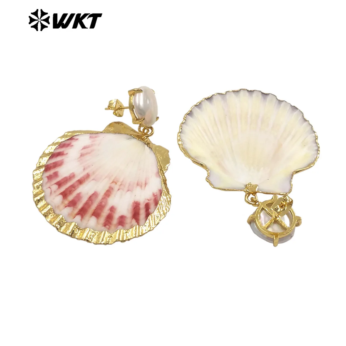 WT-MPE164 Special Design Exquisite Scallop Shell Pearl With 18k Gold Plated Earrings For Unisex Daily Dressing ACC
WT-MPE164 Special Design Exquisite Scallop Shell Pearl With 18k Gold Plated Earrings For Unisex Daily Dressing ACC