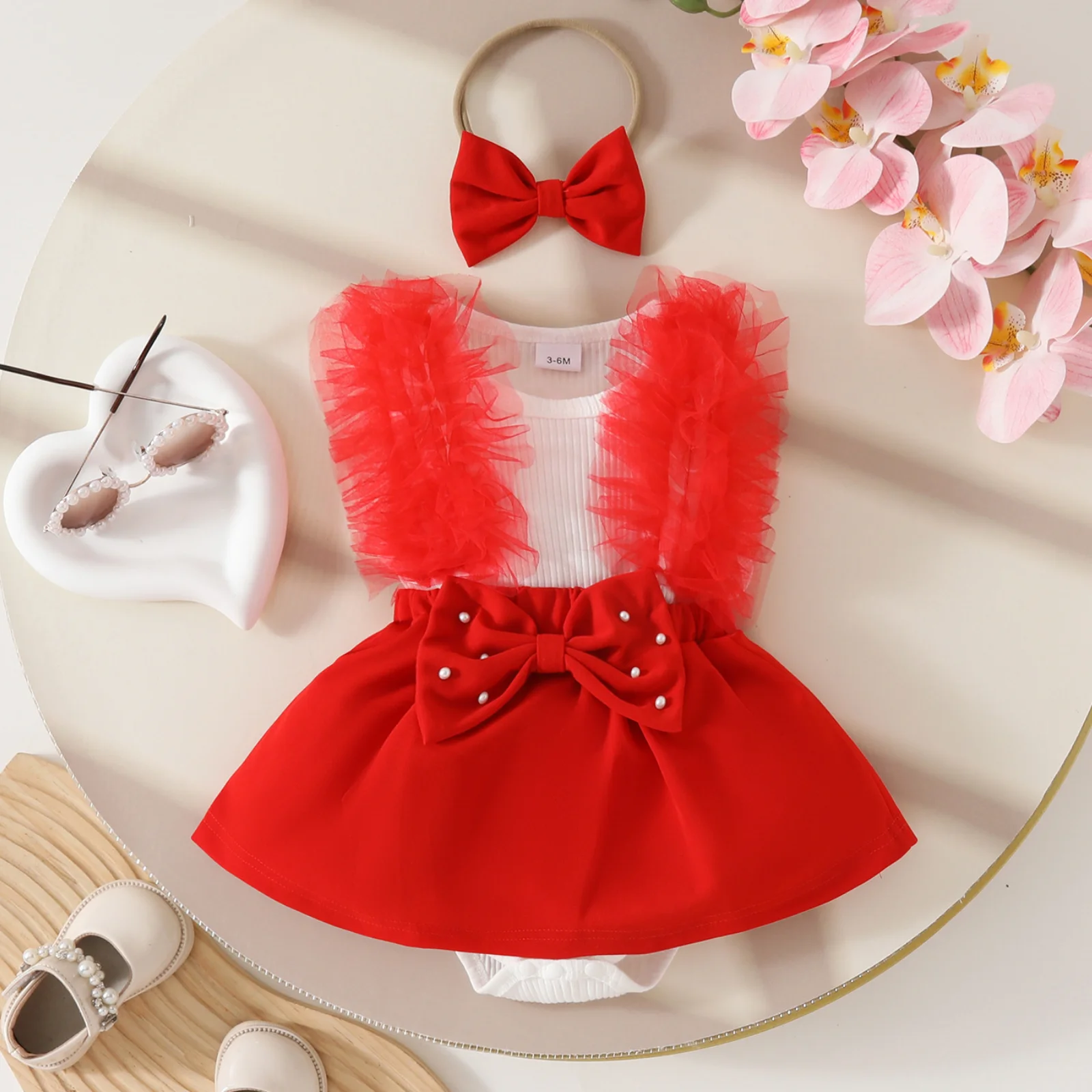 Summer Sleeveless Mesh Edge Dress Baby Girl Nail Bead Craft Bow Cartoon Cute Color Blocking Fashionable Crawling Skirt
Summer Sleeveless Mesh Edge Dress Baby Girl Nail Bead Craft Bow Cartoon Cute Color Blocking Fashionable Crawling Skirt