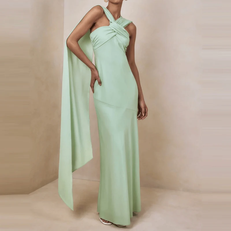 Elegant Hollow Out Sleeveless Slim RobesSummer Sexy Off Shoulder Solid Color Party Dress Lady High Waist Ribbon Pleated Dresses
Elegant Hollow Out Sleeveless Slim RobesSummer Sexy Off Shoulder Solid Color Party Dress Lady High Waist Ribbon Pleated Dresses
