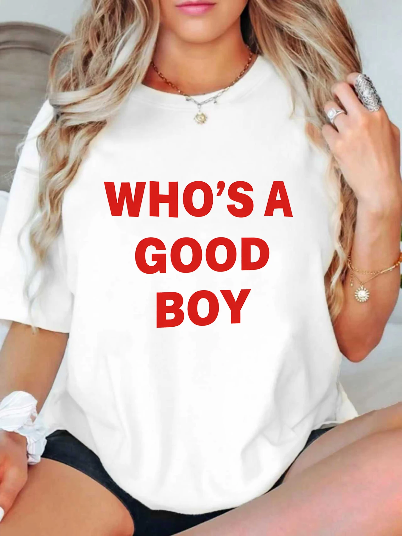 【ZXH11451】English letter printed plus size women's round neck summer casual short sleeved street fashion versatile T-shirt
【ZXH11451】English letter printed plus size women's round neck summer casual short sleeved street fashion versatile T-shirt