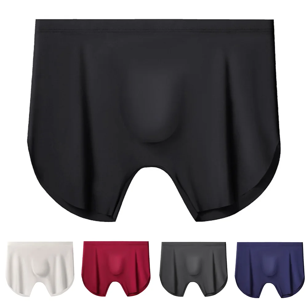 Men Seamless Ultra-thin Boxer Shorts Underwear 3D Bulge Pouch Cooling Panties Breathable Four Cornered Underpants
Men Seamless Ultra-thin Boxer Shorts Underwear 3D Bulge Pouch Cooling Panties Breathable Four Cornered Underpants