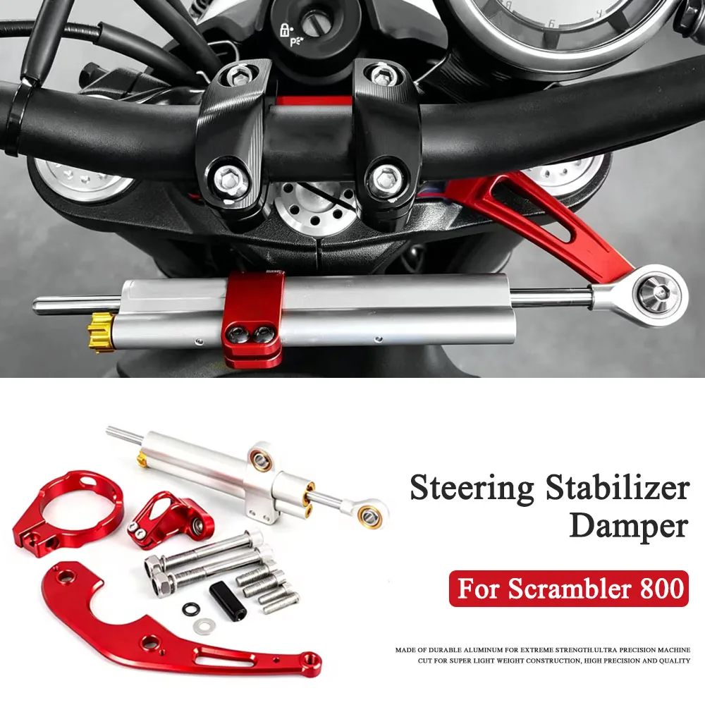 For Ducati Scrambler 800 Scrambler800 Motorcycle Accessories Carbon Fiber CNC Aluminum Steering Damper Stabilizer Bracket Kit
For Ducati Scrambler 800 Scrambler800 Motorcycle Accessories Carbon Fiber CNC Aluminum Steering Damper Stabilizer Bracket Kit