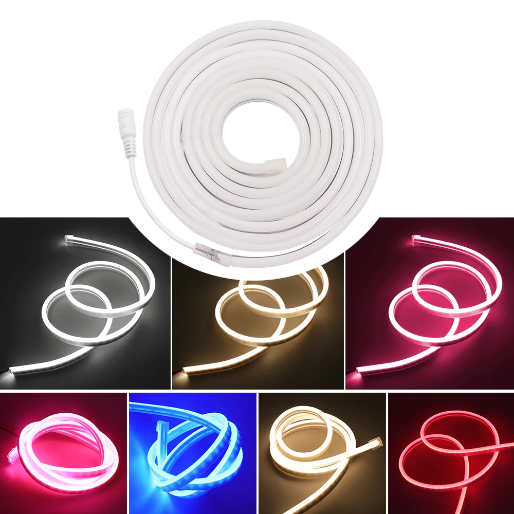 Dc 12V Neon Light IP65 Waterproof SMD2835 120LEDs/M Warm/White/Blue/Green/Pink 0.5M 1M 2M 3M 4M 5M For Holiday Home Decoration
Dc 12V Neon Light IP65 Waterproof SMD2835 120LEDs/M Warm/White/Blue/Green/Pink 0.5M 1M 2M 3M 4M 5M For Holiday Home Decoration