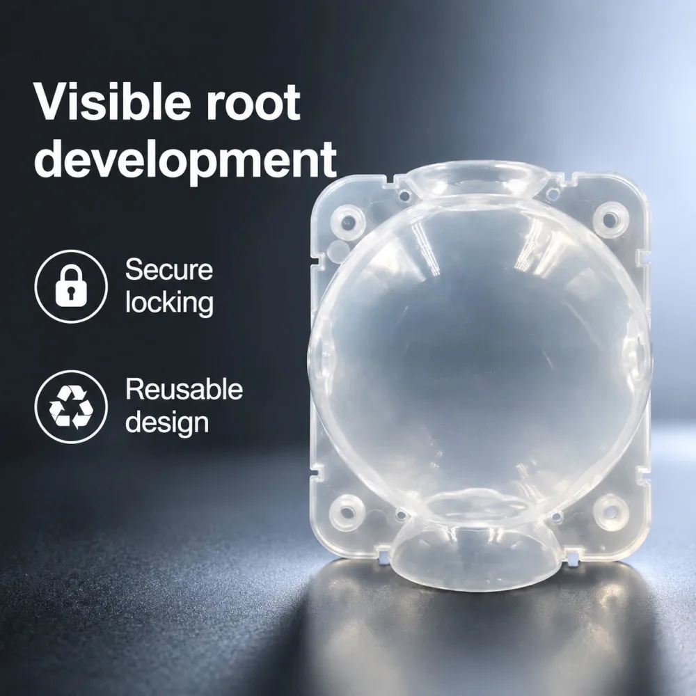 Plant High Pressure Propagation Ball Transparent Spherical Root Controller Cutting Grafting Seedling Box
Plant High Pressure Propagation Ball Transparent Spherical Root Controller Cutting Grafting Seedling Box