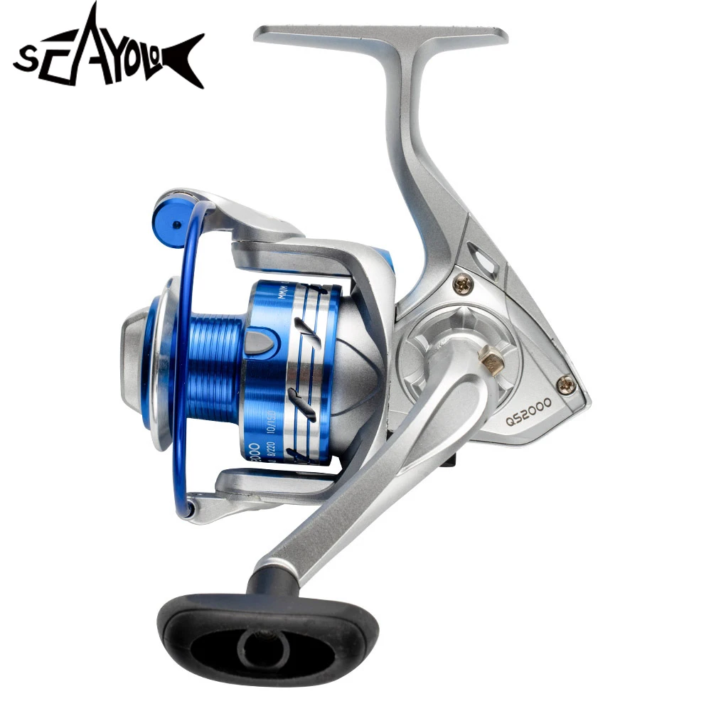 Sea.Yolo 1000 2000 Spinning Fishing Reel 5.2:1 Gear Ratio Max Drag 8Kg Carp Fishing Reel with Aluminum Spool for Saltwater
Sea.Yolo 1000 2000 Spinning Fishing Reel 5.2:1 Gear Ratio Max Drag 8Kg Carp Fishing Reel with Aluminum Spool for Saltwater