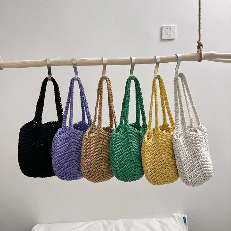 Colorful Straw Tote Bag Korean Woven Handbag Fashion Casual Beach Bag Detachable Strap
Colorful Straw Tote Bag Korean Woven Handbag Fashion Casual Beach Bag Detachable Strap
