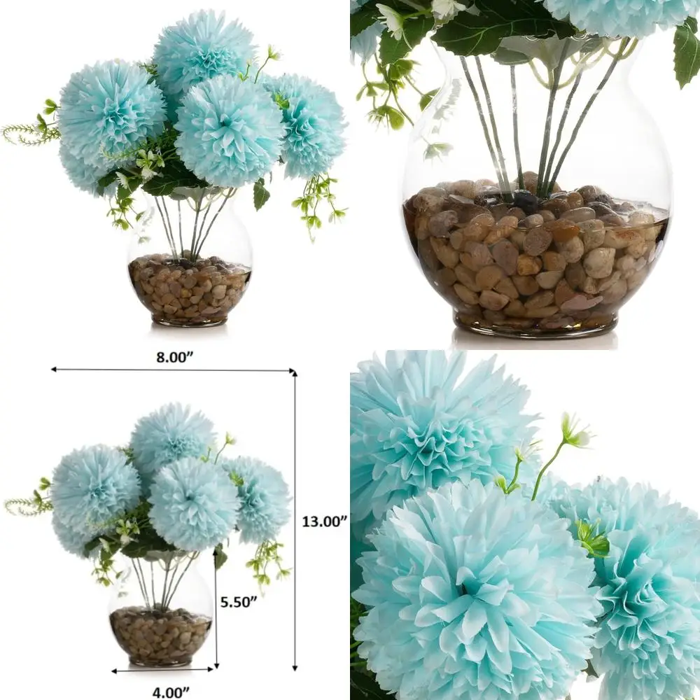 7-Head Silk Marigold Artificial Flower Arrangement in Round Bowl Vase
7-Head Silk Marigold Artificial Flower Arrangement in Round Bowl Vase