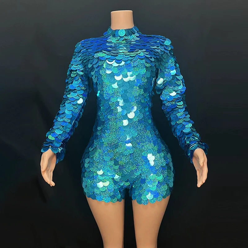 Blue Gold Laser Sequins Bodysuit Long Sleeve Performance Wear Birthday Party Festival Clothing Drag Queen Show Outfit VDB7239
Blue Gold Laser Sequins Bodysuit Long Sleeve Performance Wear Birthday Party Festival Clothing Drag Queen Show Outfit VDB7239