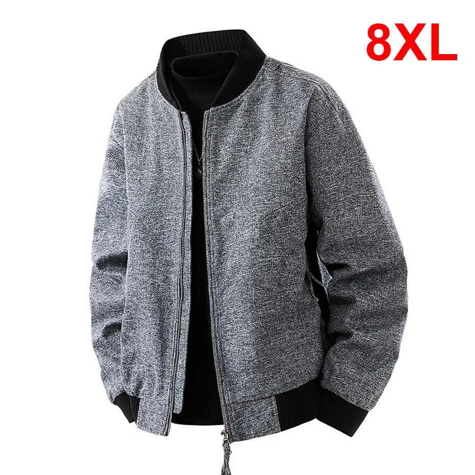 Мужская бейсбольная куртка на весну-осень, размер 8XL, модная повседневная верхняя одежда для мужчин больших размеров
Мужская бейсбольная куртка на весну-осень, размер 8XL, модная повседневная верхняя одежда для мужчин больших размеров