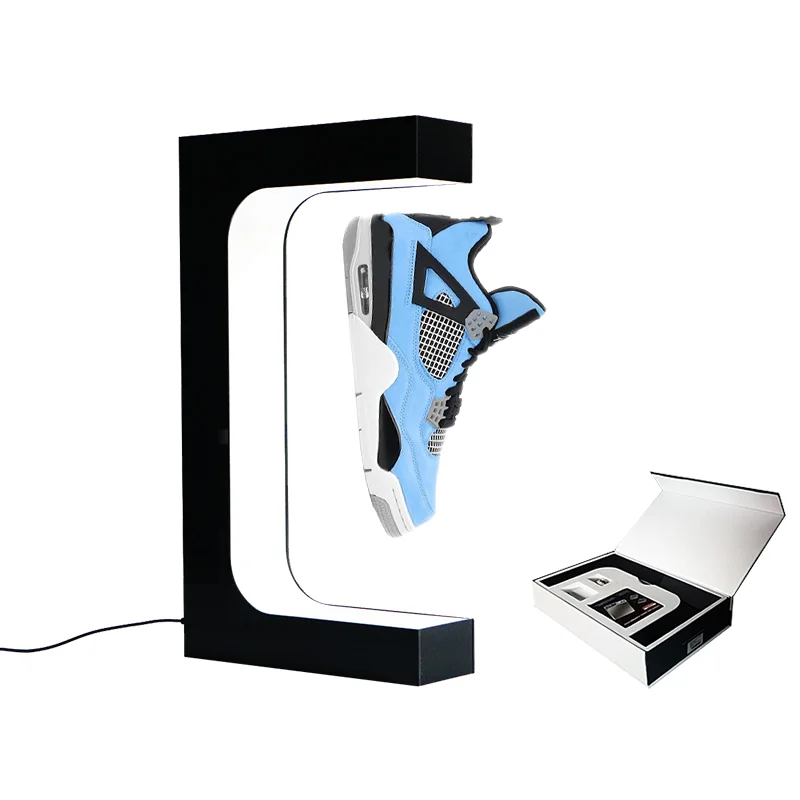 High Quality New Arrival Acrylic Magnetic Floating Levitation Rotating Book Shoe Display Stands
High Quality New Arrival Acrylic Magnetic Floating Levitation Rotating Book Shoe Display Stands