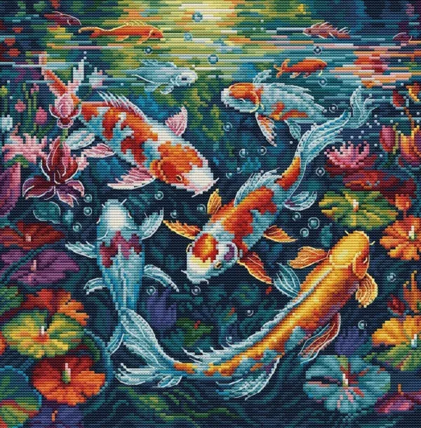 DIY needle work Carp 39-40 Cross Stitch Set Counted Cross Stitch Kit 28ct 14ct 32ct Metallic aida
DIY needle work Carp 39-40 Cross Stitch Set Counted Cross Stitch Kit 28ct 14ct 32ct Metallic aida