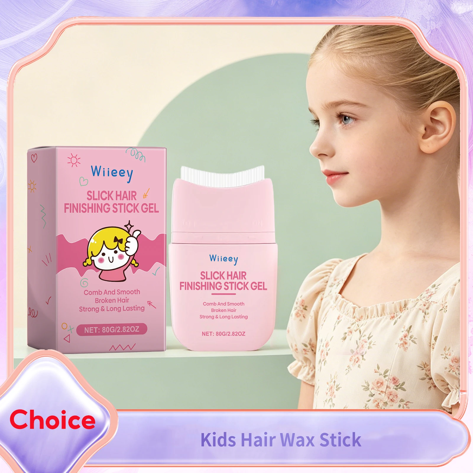 Kids Women Hair Wax Stick with Comb Anti-Frizz Strong Hold Edge Curly Hairs Control Flyaways Smooth Soften Hair Styling Product
Kids Women Hair Wax Stick with Comb Anti-Frizz Strong Hold Edge Curly Hairs Control Flyaways Smooth Soften Hair Styling Product
