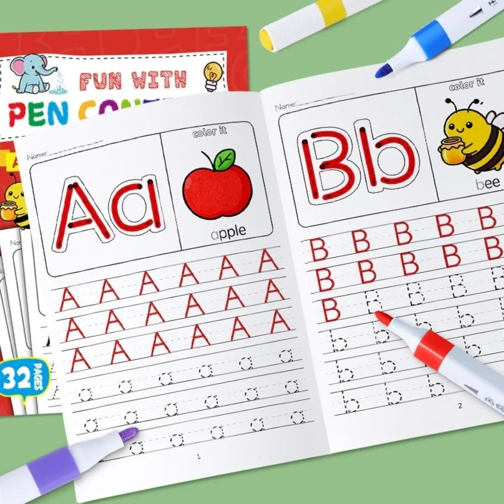 Children English Coloring Book 26 Alphabet Practicing Handwriting Practice Book Uppercase and Lowercase Letters Graffiti Book
Children English Coloring Book 26 Alphabet Practicing Handwriting Practice Book Uppercase and Lowercase Letters Graffiti Book