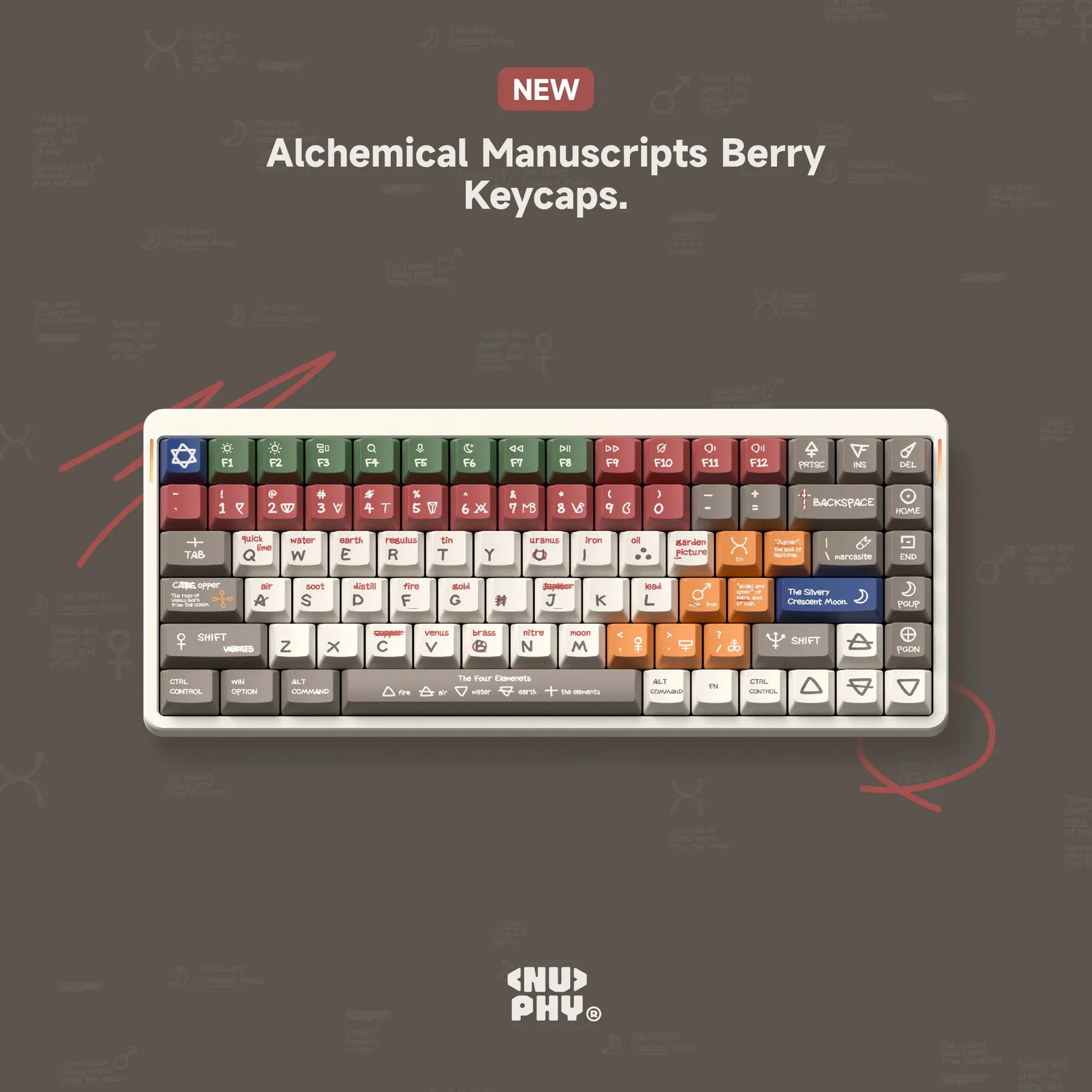 NuPhy® x KeyTok Alchemical Manuscripts Berry Profile Dye-Sub PBT Keycaps
NuPhy® x KeyTok Alchemical Manuscripts Berry Profile Dye-Sub PBT Keycaps
