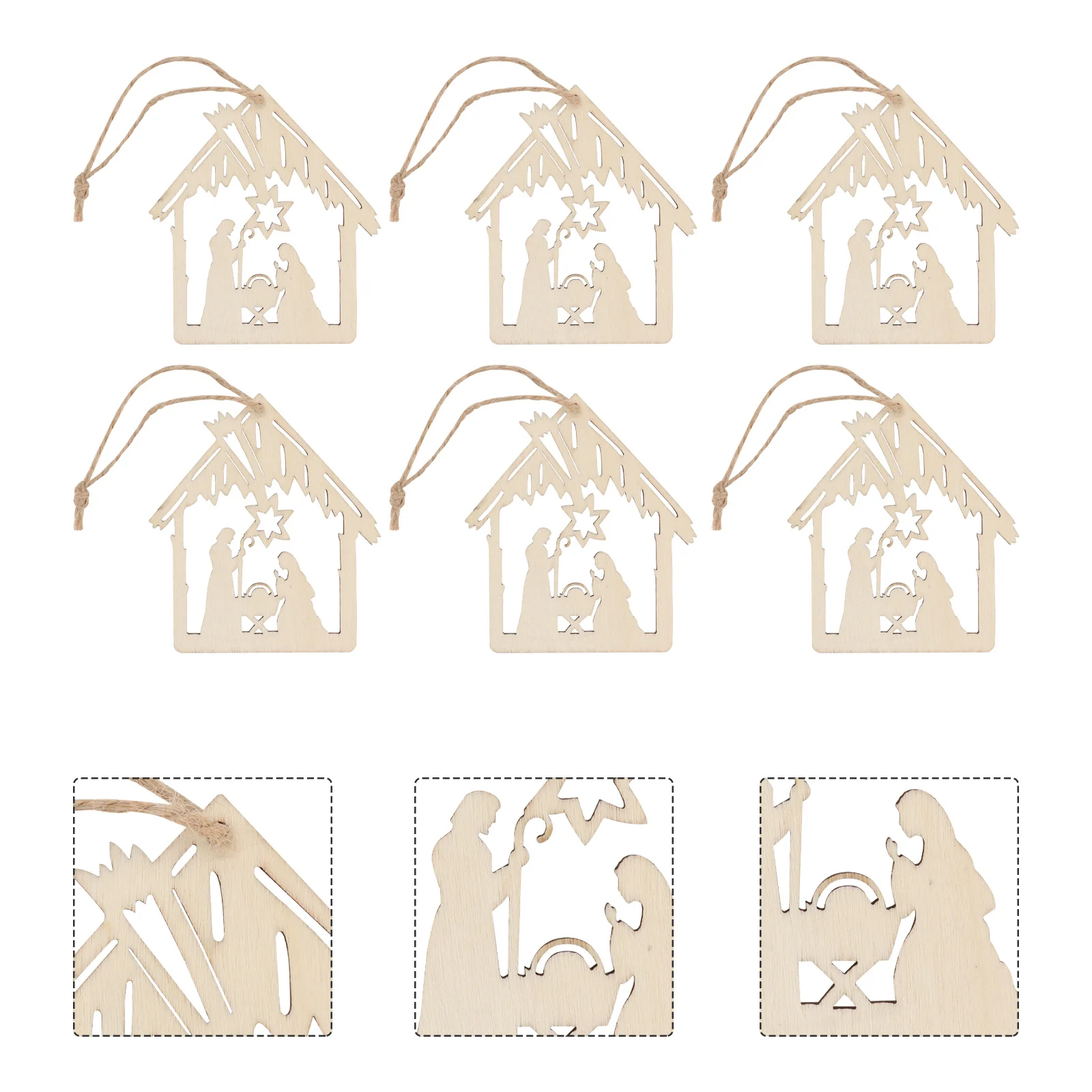 20pcs Jesus Nativity Hanging Pendant Wooden Craft Home Decor Indoor Outdoor Festival Ornament Religious Wall Art Wood Hanging
20pcs Jesus Nativity Hanging Pendant Wooden Craft Home Decor Indoor Outdoor Festival Ornament Religious Wall Art Wood Hanging