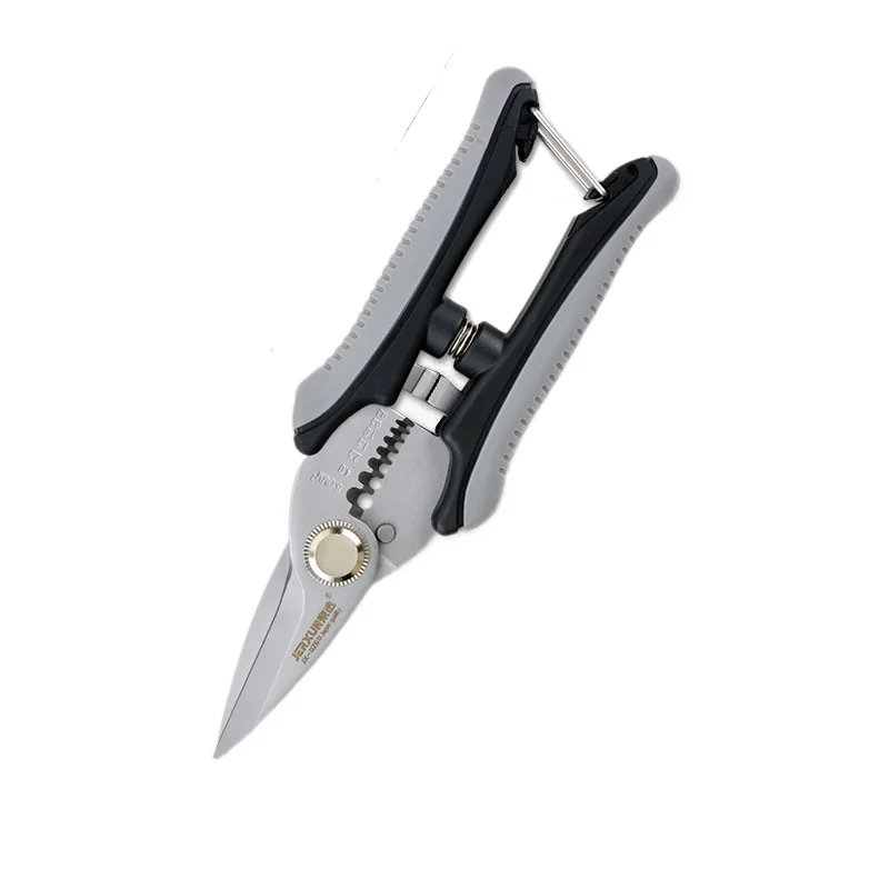 Electrical scissors 6 inch stainless steel wire strippers Multifunctional iron scissors Slot scissors Peeling pliers Crimping
Electrical scissors 6 inch stainless steel wire strippers Multifunctional iron scissors Slot scissors Peeling pliers Crimping