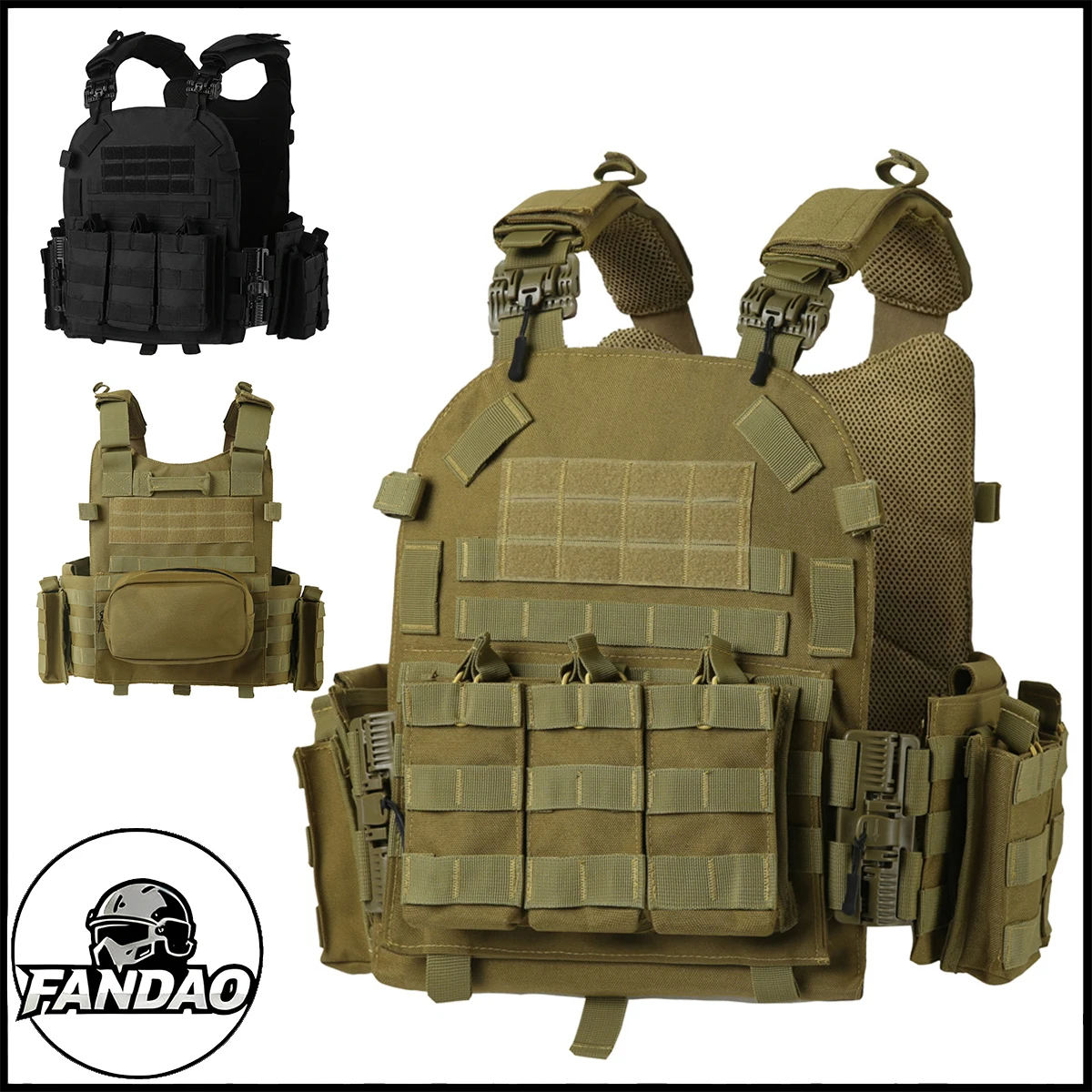 Tactical Vest Adjustable Protective Airsoft Vest Multif Military Combat Waistcoat for Hunting Shooting Outdoor Field Operations
Tactical Vest Adjustable Protective Airsoft Vest Multif Military Combat Waistcoat for Hunting Shooting Outdoor Field Operations