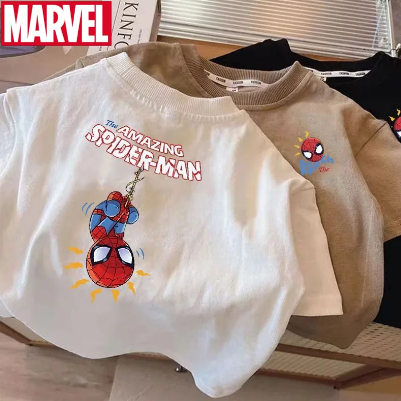 Новый Marvel Мстители Человек-Паук креативная аниме периферийные устройства детский тонкий топ с героями мультфильмов хлопковая летняя футболка с короткими рукавами для мальчиков
Новый Marvel Мстители Человек-Паук креативная аниме периферийные устройства детский тонкий топ с героями мультфильмов хлопковая летняя футболка с короткими рукавами для мальчиков
