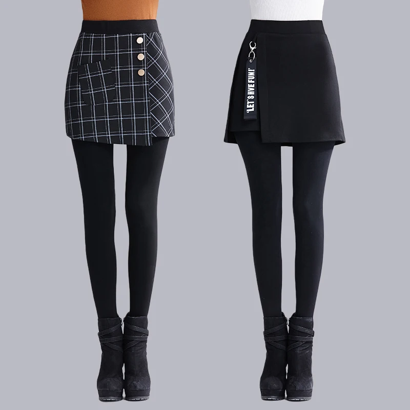 Утепленные женские брюки-леггинсы Thiened Fce для осени и зимы, теплые брюки-клеш с интегрированной длинной юбкой, имитация двух предметов одежды
Утепленные женские брюки-леггинсы Thiened Fce для осени и зимы, теплые брюки-клеш с интегрированной длинной юбкой, имитация двух предметов одежды