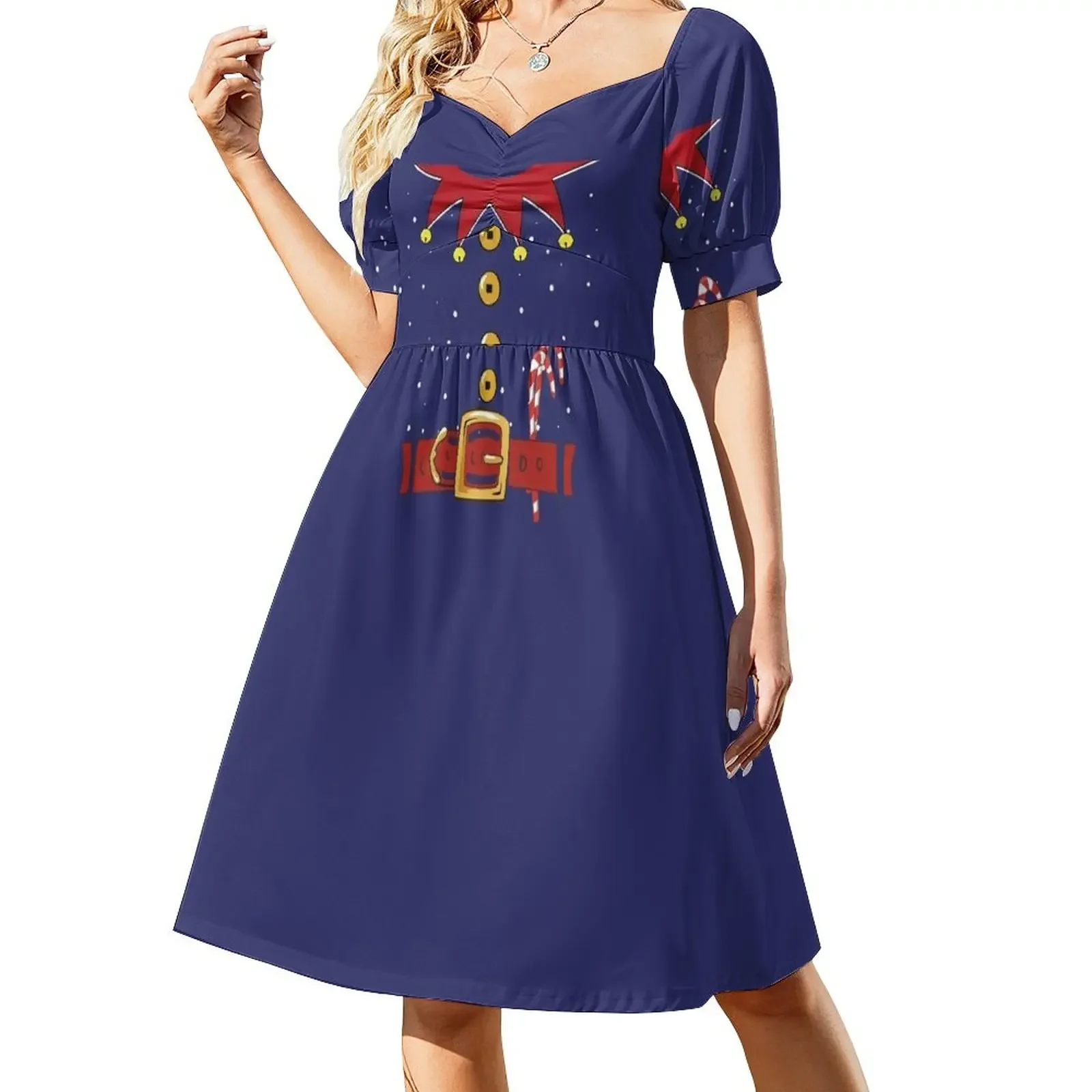 Elf Costume Funny Santa's Helper Outfit Funny Christmas Gift Short-Sleeved Dress Casual dresses Clothing female
Elf Costume Funny Santa's Helper Outfit Funny Christmas Gift Short-Sleeved Dress Casual dresses Clothing female