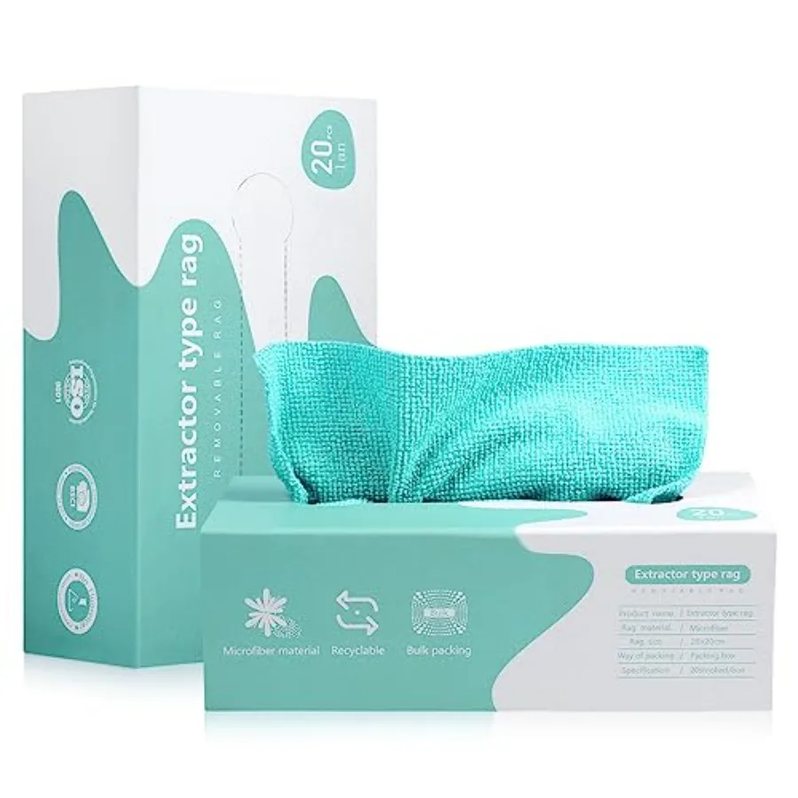 Microfiber Cleaning Cloth Rags in A Box 20 Count - 7.9" x 7.9" Reusable for Cars - Edgeless Terry Towels, Small Microfiber for
Microfiber Cleaning Cloth Rags in A Box 20 Count - 7.9" x 7.9" Reusable for Cars - Edgeless Terry Towels, Small Microfiber for