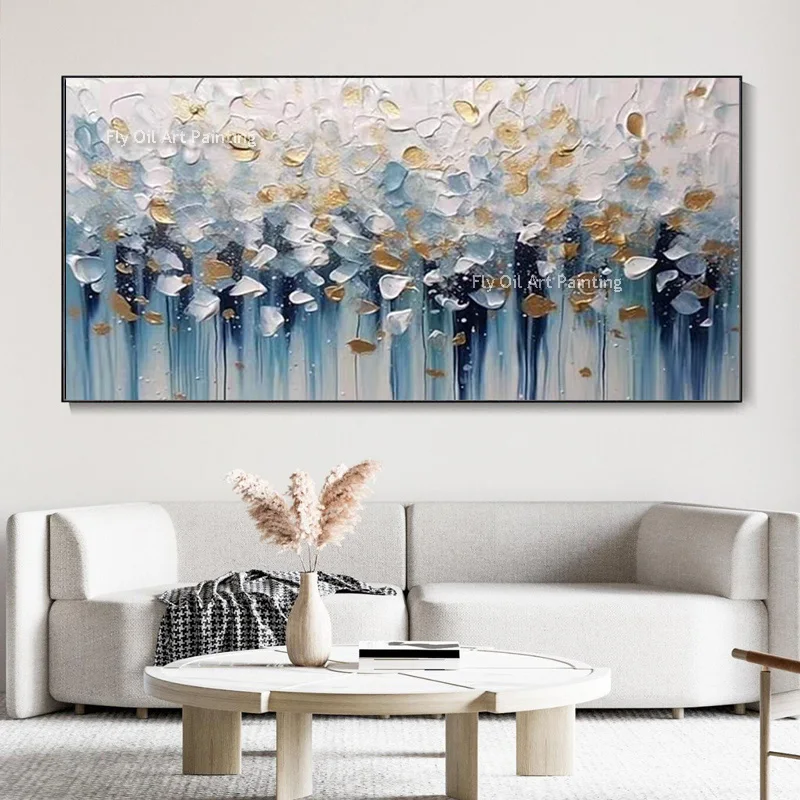 Hand Painted Green Blue Abstract Thick Oil Painting Blue And White Knife Thick Canvas Artwork Decor For Room Original Wall Art
Hand Painted Green Blue Abstract Thick Oil Painting Blue And White Knife Thick Canvas Artwork Decor For Room Original Wall Art