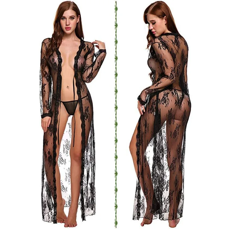 New Women's Sexy Lace Temptation Lightweight Mesh Transparent Midnight Passion Erotic Temptation Long Robe Sleeping Skirt
New Women's Sexy Lace Temptation Lightweight Mesh Transparent Midnight Passion Erotic Temptation Long Robe Sleeping Skirt