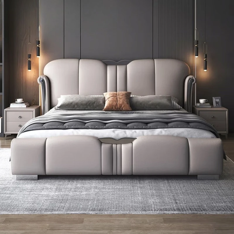 Современная простая двуспальная кровать для главной спальни 1,8 м, двуспальная кровать 2 м × 2,2 м
Современная простая двуспальная кровать для главной спальни 1,8 м, двуспальная кровать 2 м × 2,2 м