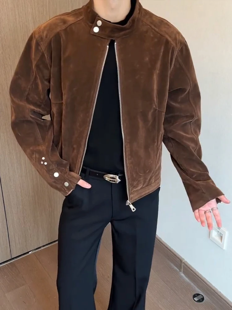 Мужская замшевая куртка в стиле ретро, винтажная рабочая одежда Sli с воротником-стойкой Harlington Pilot Jaet, молодежный тренд, осень-весна
Мужская замшевая куртка в стиле ретро, винтажная рабочая одежда Sli с воротником-стойкой Harlington Pilot Jaet, молодежный тренд, осень-весна