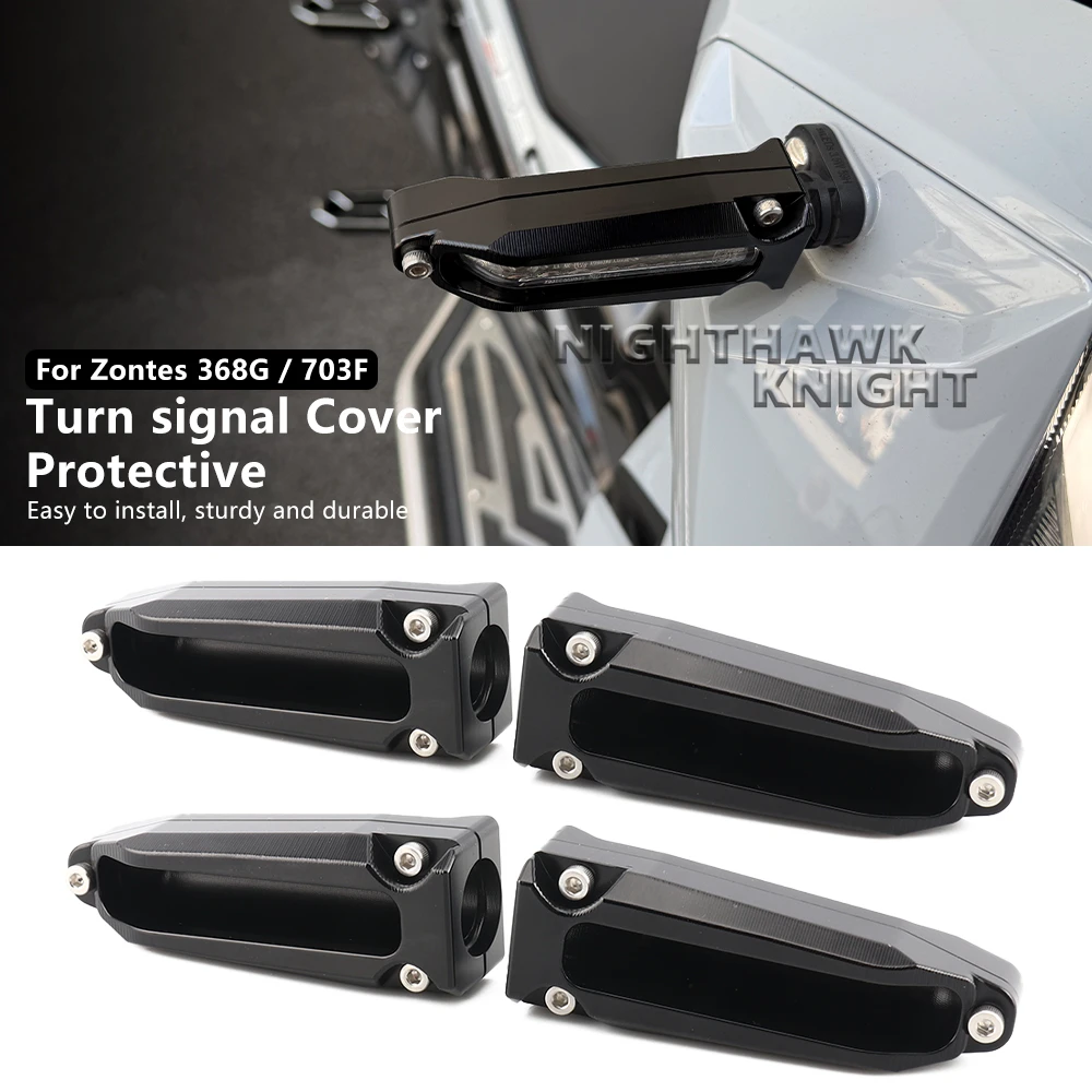 For ZONTES 368G 368 G 703F 703RR 703T Motorcycle CNC Front Turn Signal Rear Steering Light Protection Shell Anti-Collision Cover