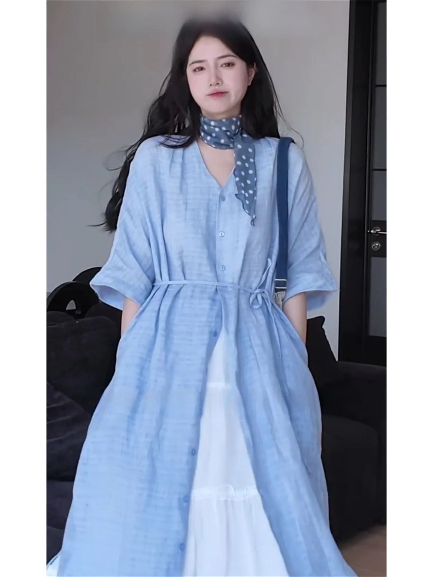 Early Spring Loose Women's Shirt Dress Set Beautiful Half Skirt Anti-Aging Large Size Casual Style Fashionable Ensemble
Early Spring Loose Women's Shirt Dress Set Beautiful Half Skirt Anti-Aging Large Size Casual Style Fashionable Ensemble