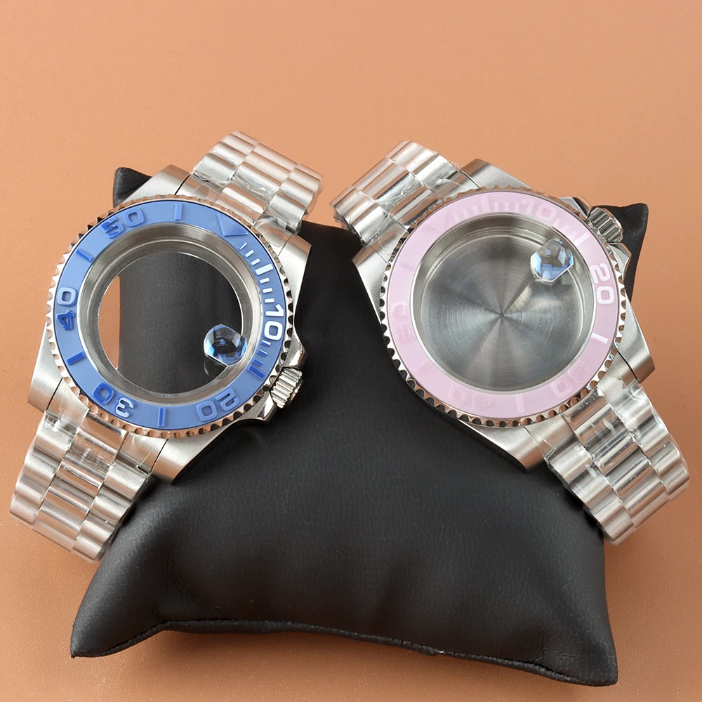 Silvery 40mm NH35 Case With Presidential Bracelet Fit Yacht-Master Seiko NH35 NH34 NH36 NH38 Movement Sapphire Glass Watch Case 
Silvery 40mm NH35 Case With Presidential Bracelet Fit Yacht-Master Seiko NH35 NH34 NH36 NH38 Movement Sapphire Glass Watch Case