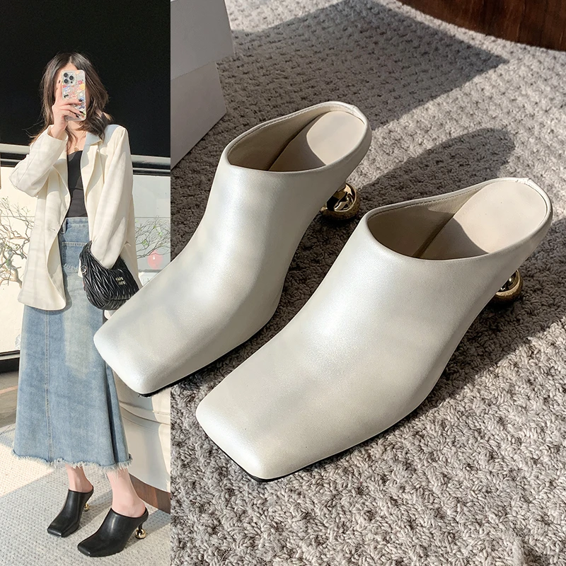 Women's High Heel Slippers Square Toe Strange Style Cover Toe Slippers Women Dress New Fashion Wine Glasses Zapatillas De Mujer
Women's High Heel Slippers Square Toe Strange Style Cover Toe Slippers Women Dress New Fashion Wine Glasses Zapatillas De Mujer